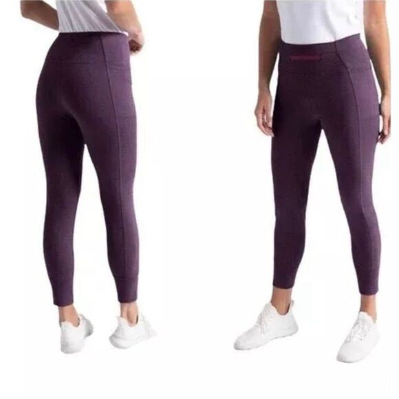 Betabrand Women’s XL Long Purple Ankle Leggings Stretch Athletic Leisure - Picture 1 of 9